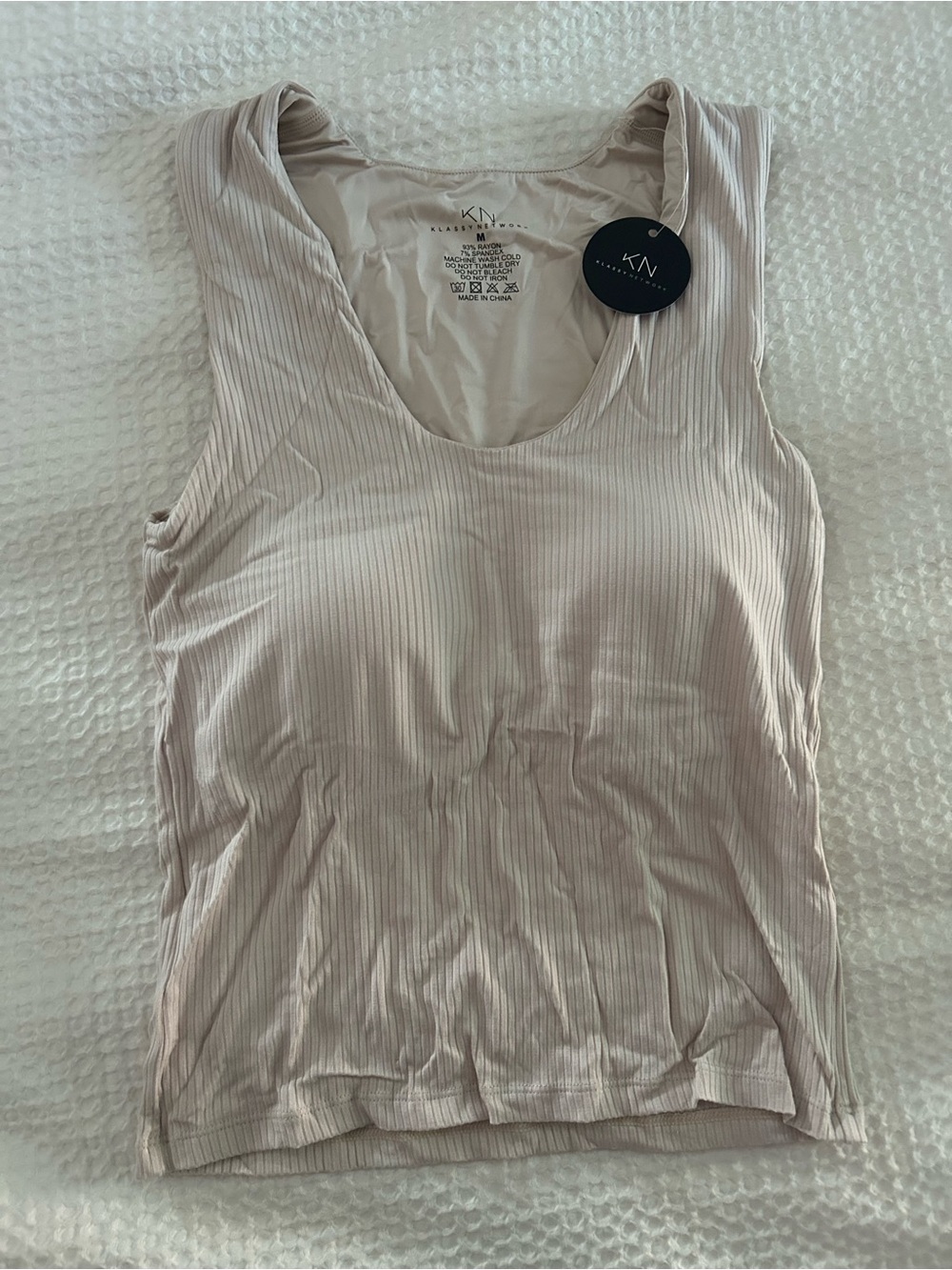 Klassy Network ribbed brami tank